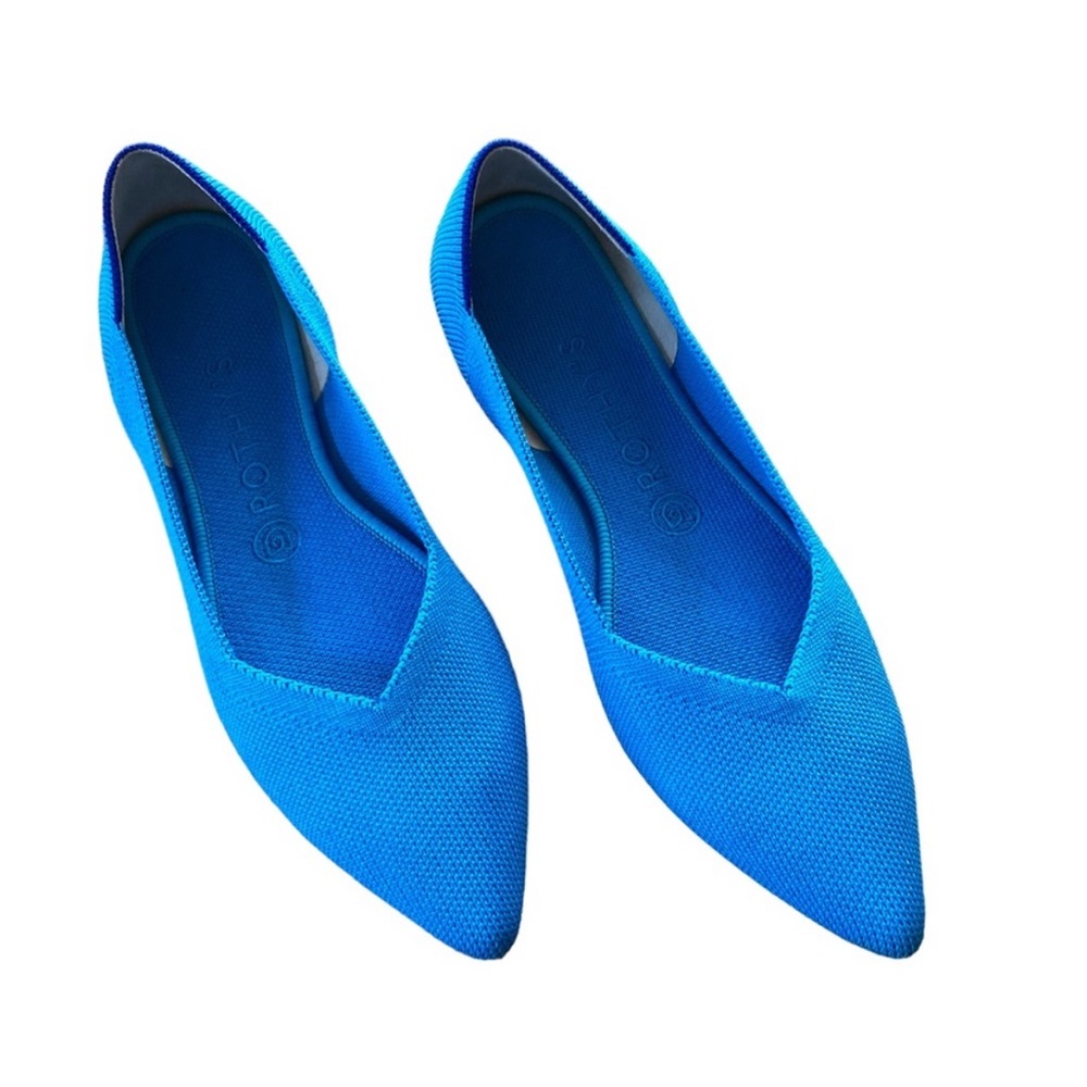 Authentic Rothy’s Size 8.5 The Point in Peacock Blue
